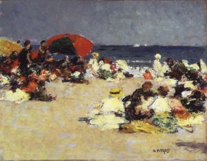 On the Beach at Trouville c.1865